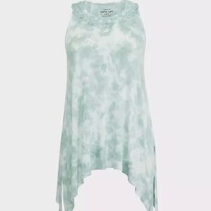 Torrid Mint Green Tie-Dye Tank